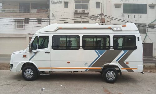 Comfortable 12 seater tempo traveller for outstation group travel and family tours