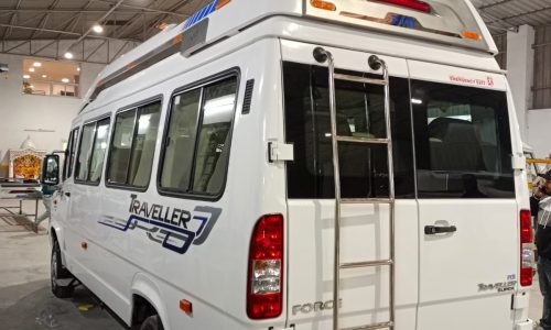 Comfortable 12 seater tempo traveller for outstation group travel and family tours