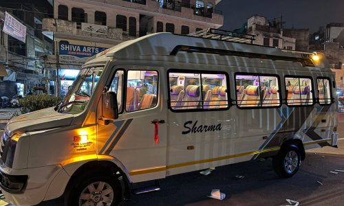 16 seater tempo traveller cab for large family and group outstation tours