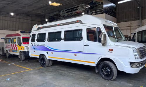 26 seater tempo traveller cab for extra large group outstation journeys