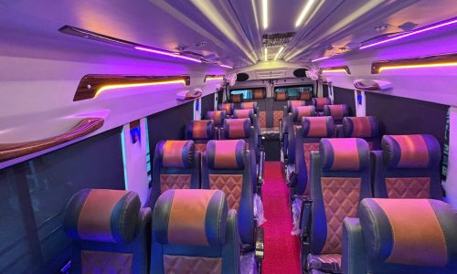 26 seater tempo traveller cab for extra large group outstation journeys