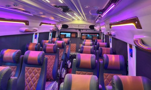 26 seater tempo traveller cab for extra large group outstation journeys