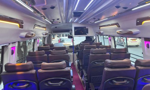 26 seater tempo traveller cab for extra large group outstation journeys