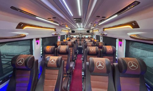 26 seater tempo traveller cab for extra large group outstation journeys