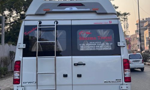 26 seater tempo traveller cab for extra large group outstation journeys